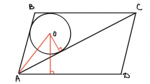 ОГЭ МАТЕМАТИКА 25 - ПЛОЩАДЬ ПАРАЛЛЕЛОГРАММА ДВУМЯ ПУТЯМИ