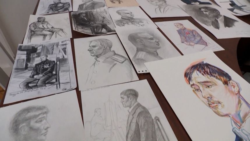 Портрет героя: дети рисуют участников СВО в рамках всероссийской акции