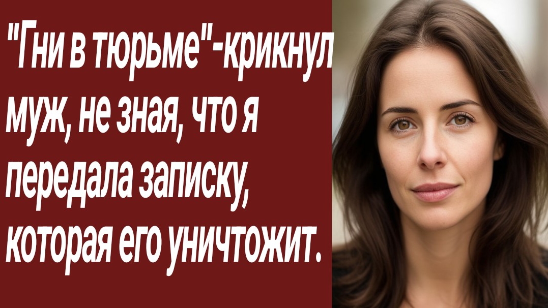Истории для Вас/"Гни в тюрьме"-крикнул муж, не зная, что я передала записку.../Жизненные истории