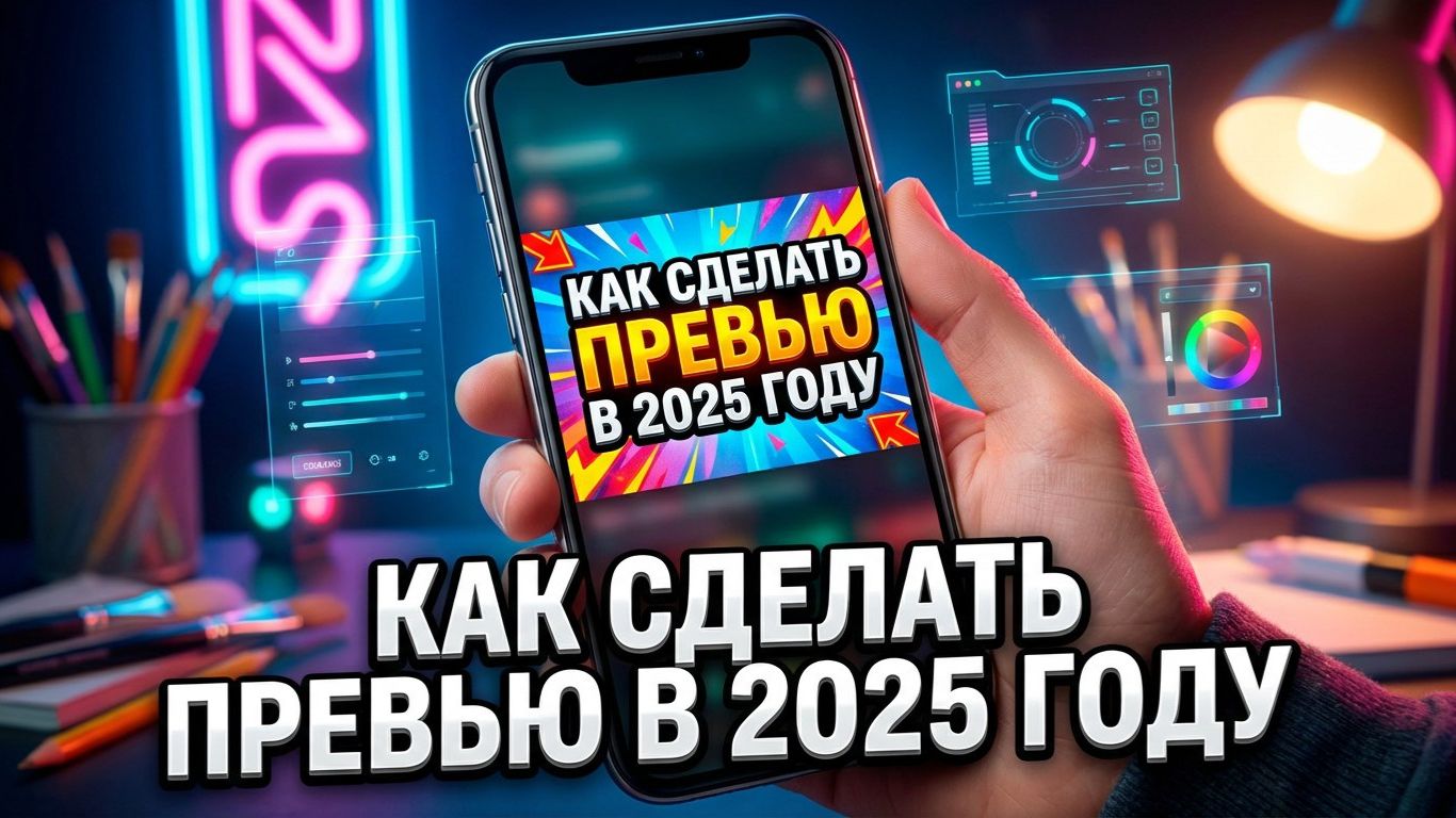 КАК СДЕЛАТЬ ПРЕВЬЮ ДЛЯ ЮТУБА НА ТЕЛЕФОНЕ!