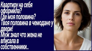 Истории со Смыслом/Квартиру на себя оформила?  Где моя половина? /Жизненные истории/Аудиорассказ