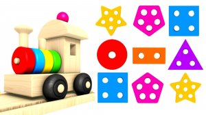 Фигуры с игрушечными поездами для детей - Мультфильмы для детей - Машинки для малышей