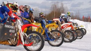 Родники мотокросс.Мотоциклы с колясками.