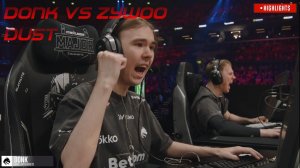 Donk vs ZywOo - Полуфинал - StarLadder Budapest Major 2025 Team Spirit vs Vitality - DUST - CS2
