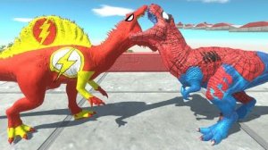 Муьтфильм про Флэш-спинозавр против Человека-паука, Тираннозавр Рекс, Дорога смерти