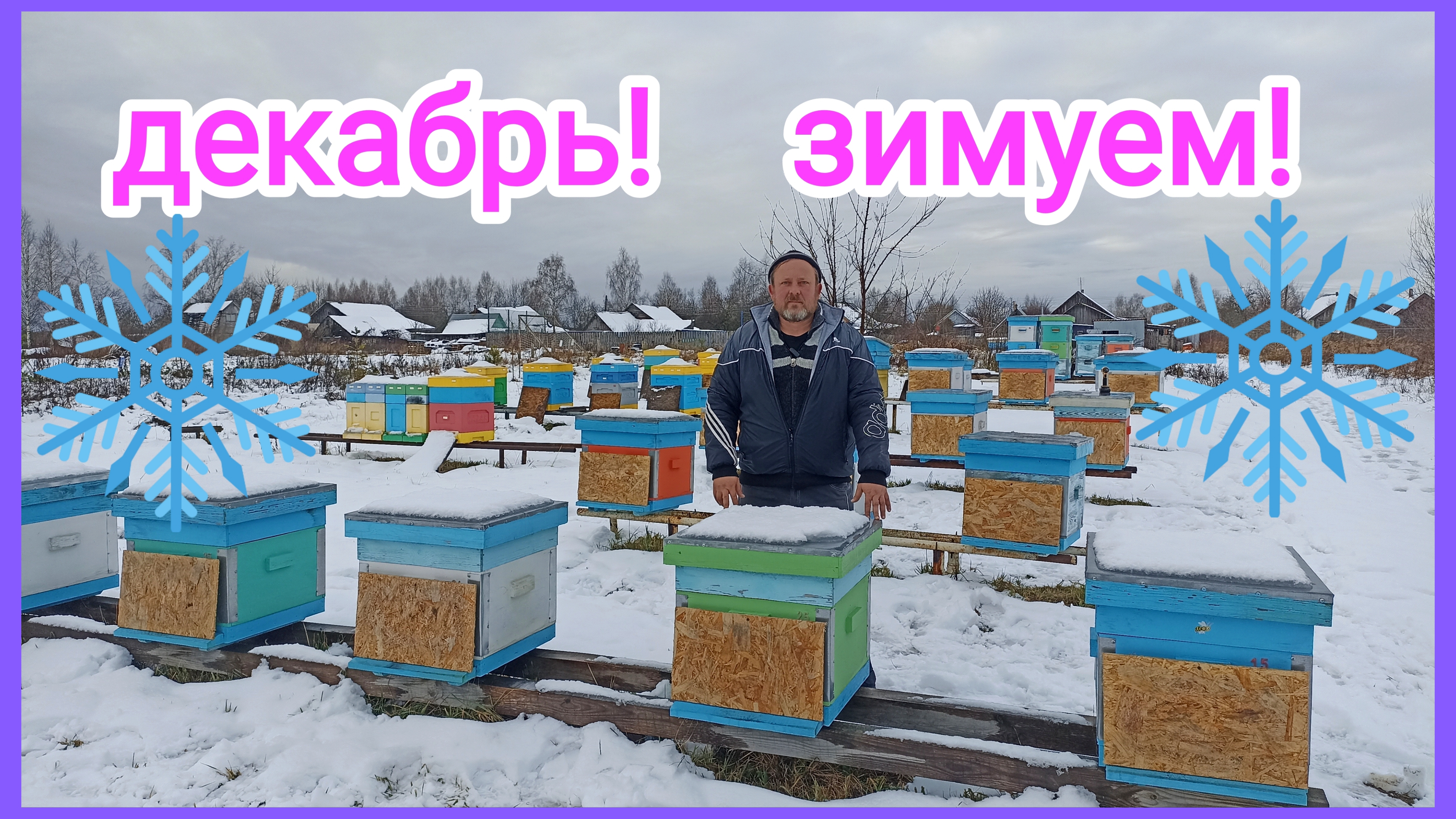 Зимовка пчёл на улице. Вентиляция и утепление. Пчеловодство!