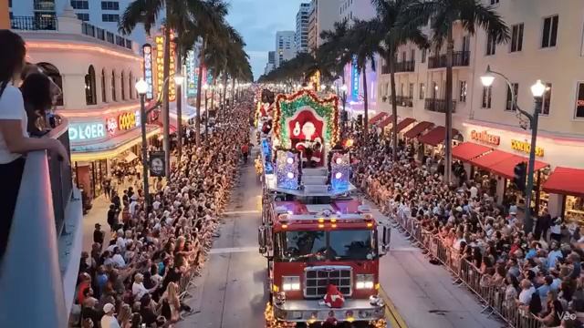 Miami Christmas Convoy 2025 All 50 Giant Holiday Vehicles in 4K Complete Highlights