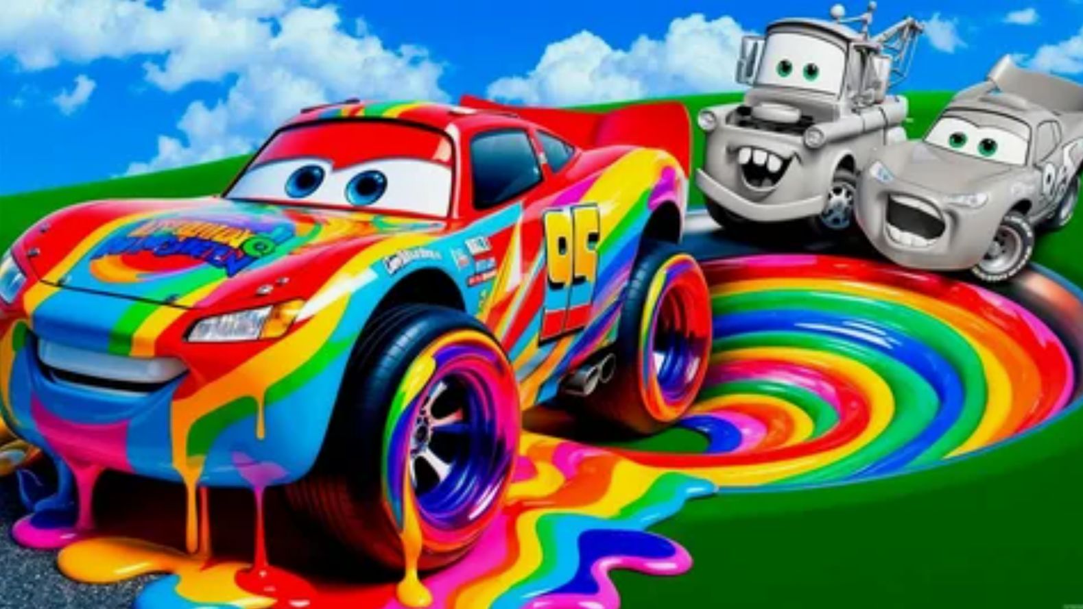 МУЛЬТИК ДЛЯ ДЕТЕЙ | МОЛНИЯ МАКВИН И ЕГО ДРУЗЬЯ | ГОНОЧНАЯ ТРАССА С ПРЕПЯТСТВИЯМИ