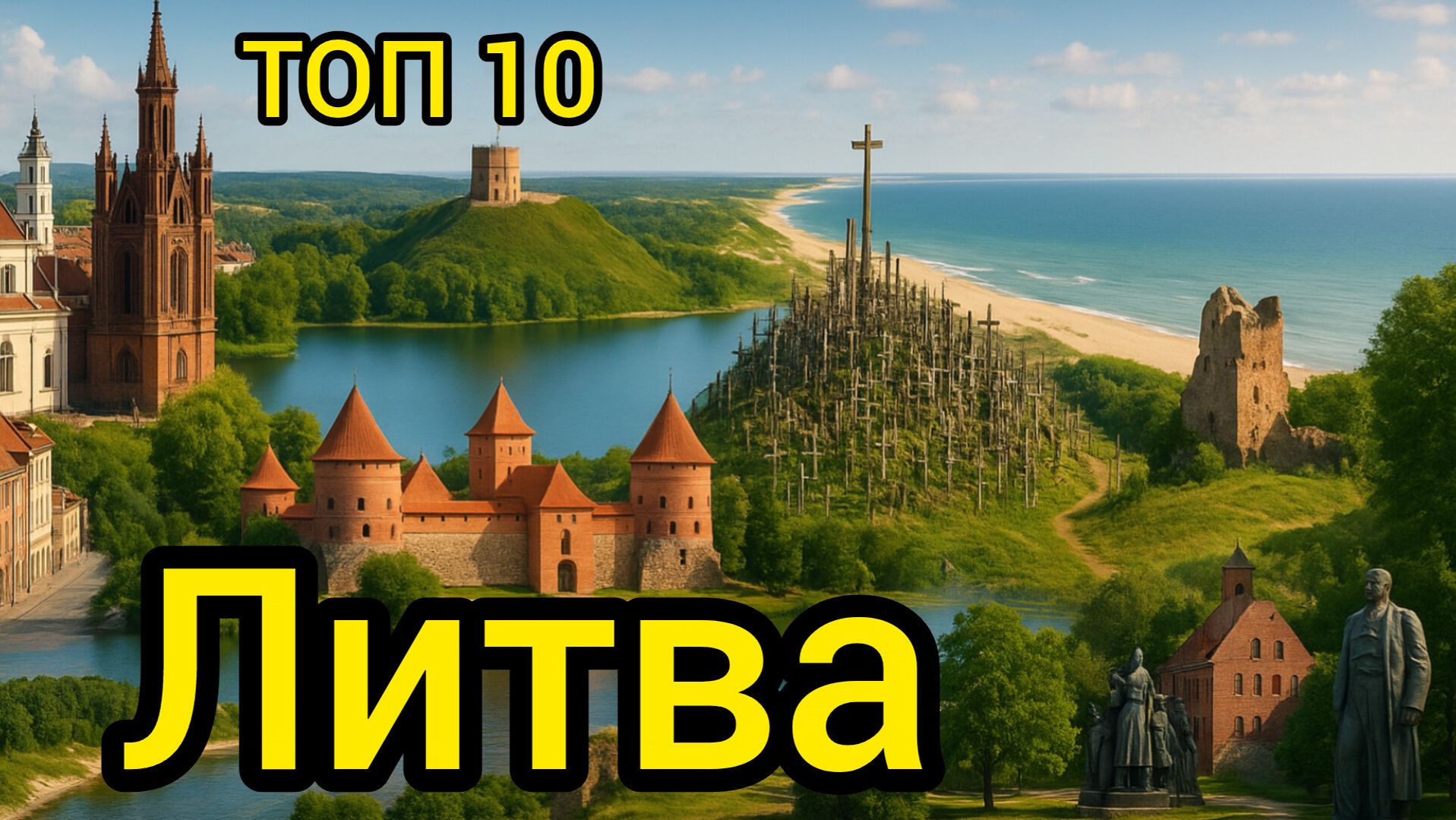 Топ 10 | ЛИТВА : Удивительные места смотреть онлайн