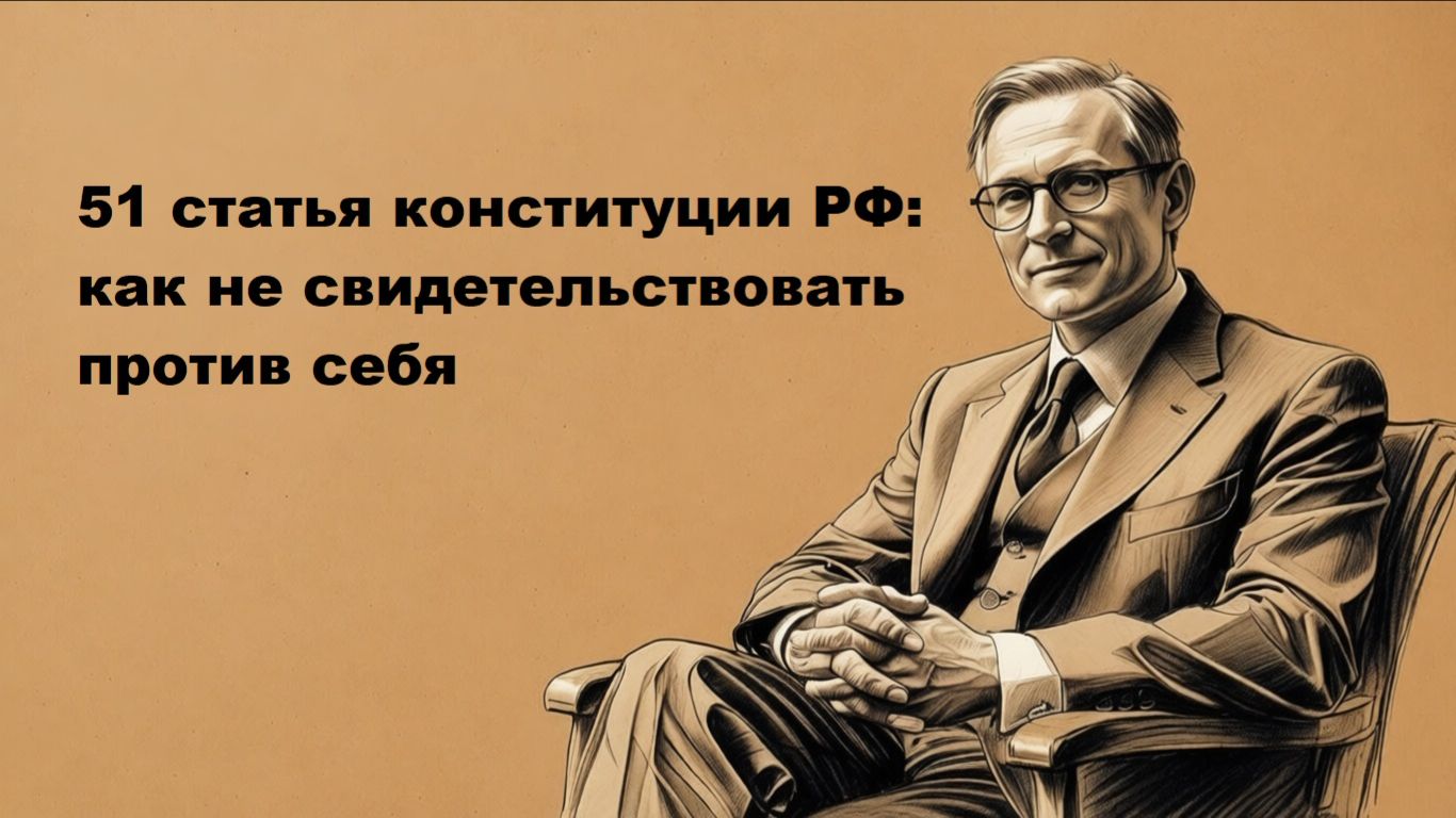 51 статья конституции РФ простыми словами: как не свидетельствовать против себя и какие есть уловки