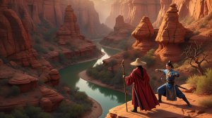 Китай. Красные горы и невероятные каньоны в деревне Шаолинь