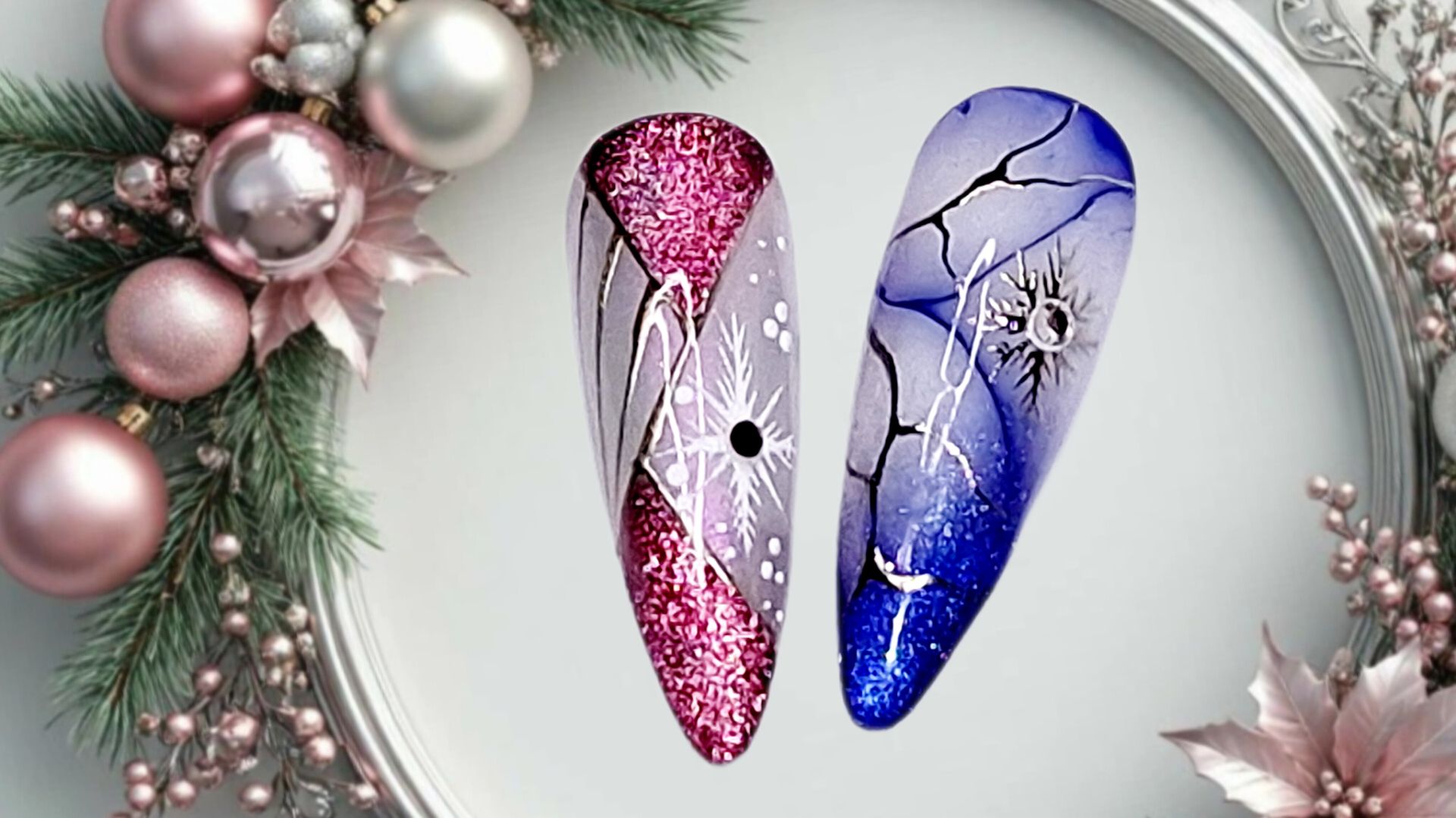 Идеи дизайна ногтей к Новому году 2026. МК смотреть онлайн