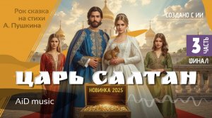 [Царь Салтан] - Рок-сказка (часть 3 финал) | Классика в огне гитар | Новинка 2025 | ИИ