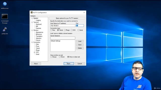005. Connecting via Telnet and SSH [RU]