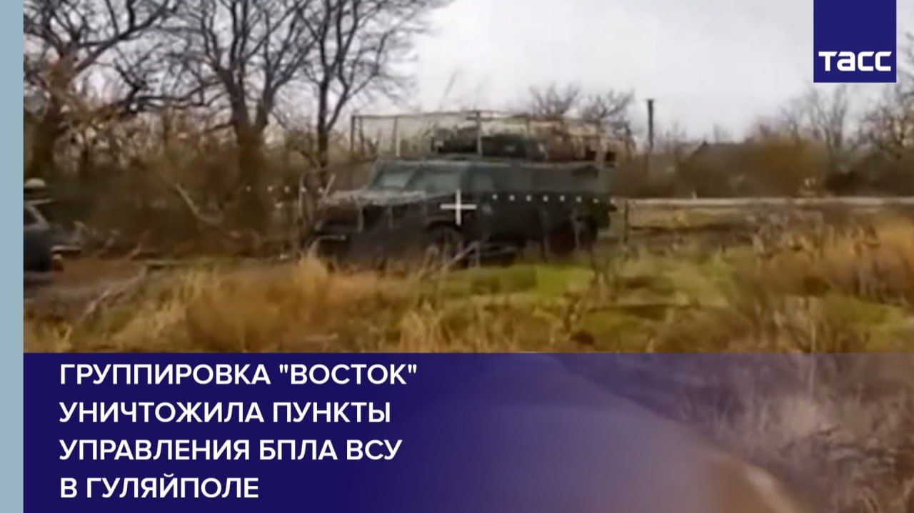 Группировка "Восток" уничтожила пункты управления БПЛА ВСУ в Гуляйполе