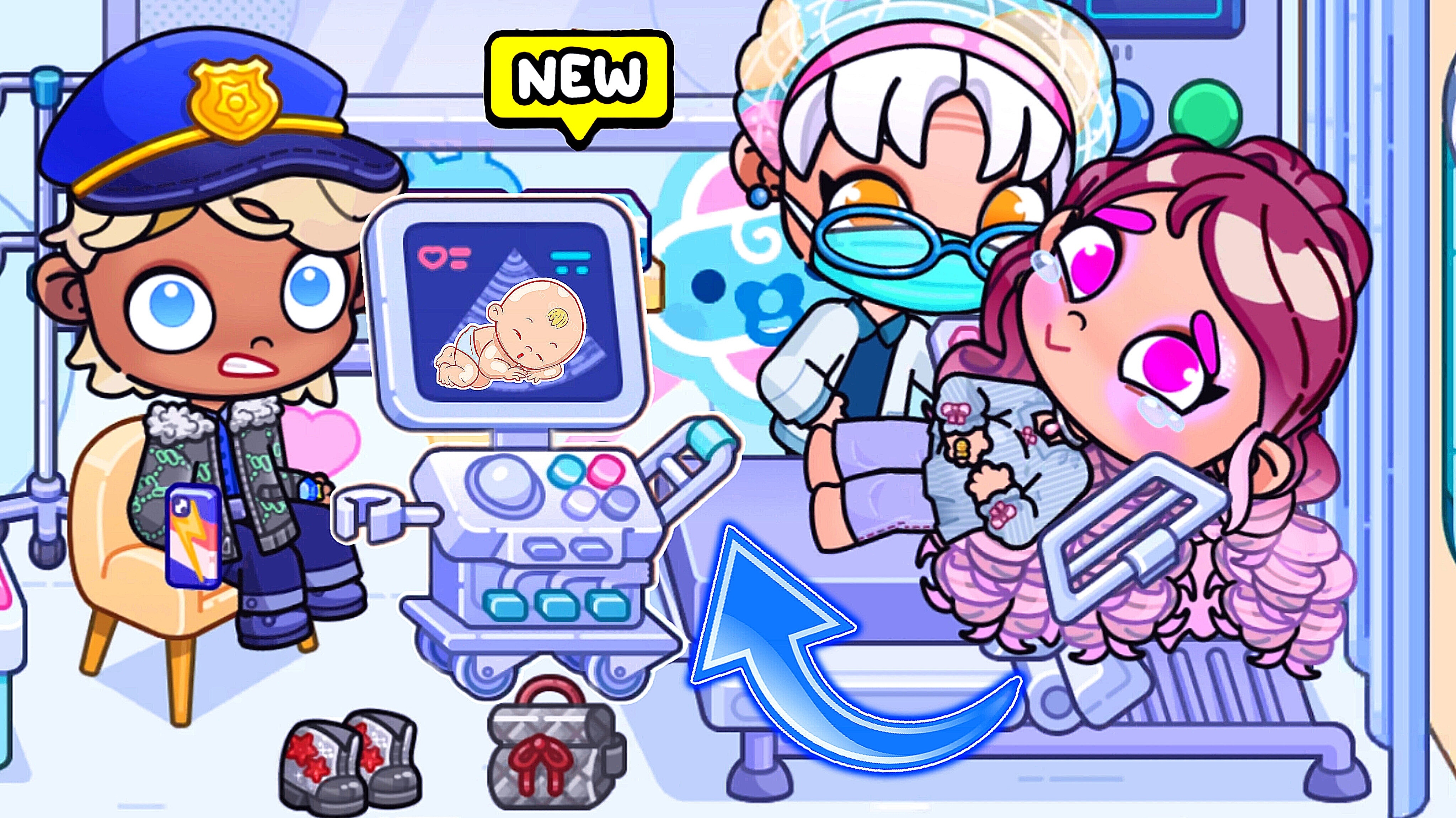 Первое новогоднее🎄 УЗИ в больнице 🏥 Девочка или мальчик?/♥️AVATAR WORLD СЕМЕЙНЫЕ ИСТОРИИ♥️ смотреть онлайн