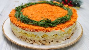 Салат с корейской морковкой на Праздничный стол 2020! Салат на Новый Год 2026 ок