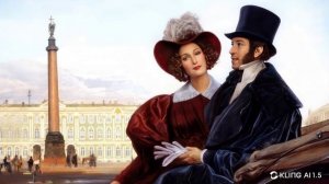 Пушкин едет по Петербургу