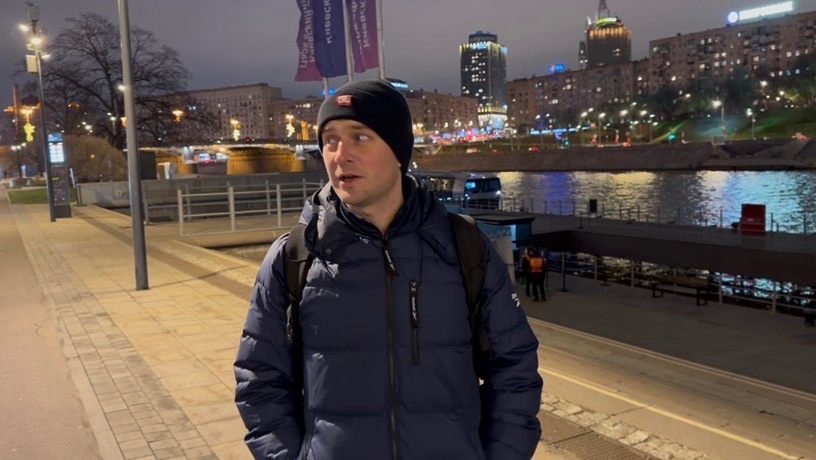 Москва новогодняя. Район Киевского вокзала.