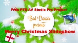 Free PTE AV Studio Pro project - Merry Christmas Slideshow ID 13122025