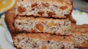 Рождественский Пирог с Грецкими Орехами, Изюмом и Цедрой Апельсина /Christmas cake 🎄