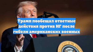 Трамп объявил о силовом ответе на нападение ИГ в Сирии