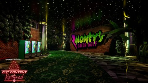 FNAF Security Breach Cut Content Restored Mod начало часть 1