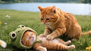 Милая история о кошках. Видео от ИИ.