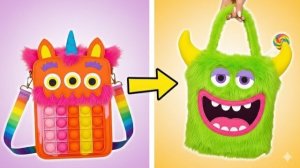 🖼 🎒 День Творчества: Поп-ит Сумочка-Единорог, Монстр-Рюкзак и Милые Брелоки ✨ →