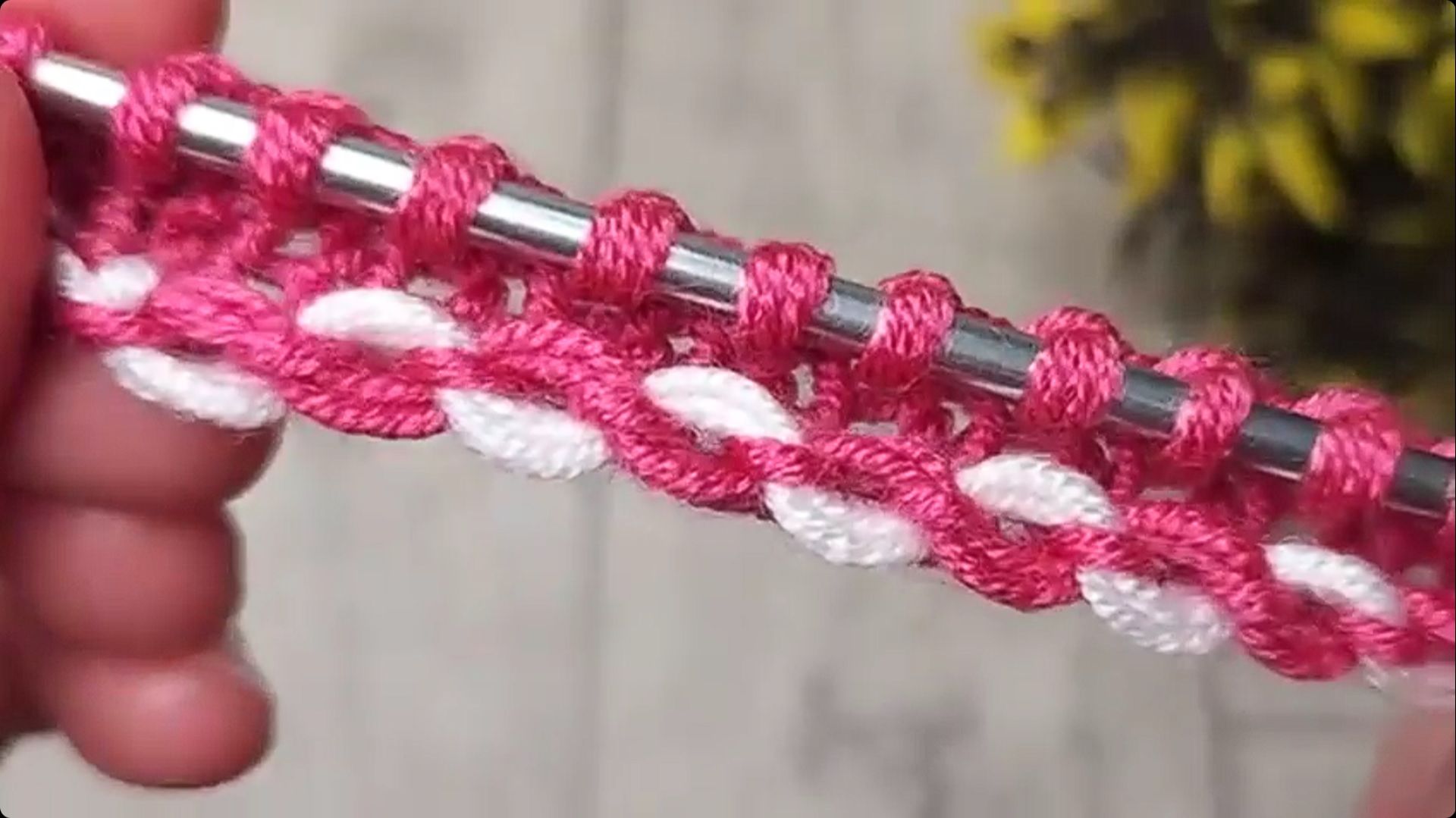 Наборный ряд спицами смотреть онлайн