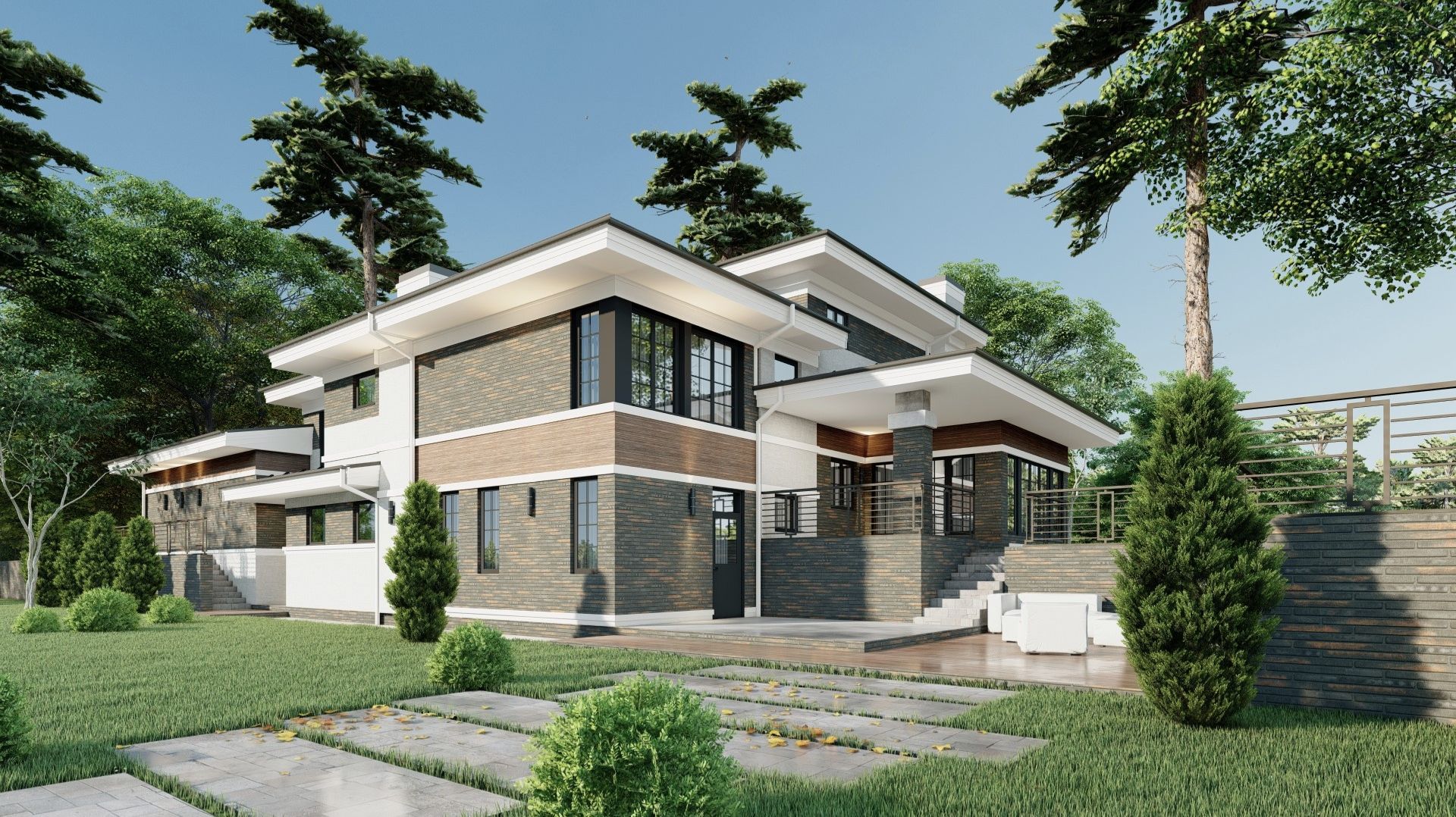 Шикарный коттедж на берегу озера