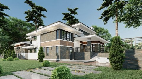 Шикарный коттедж на берегу озера