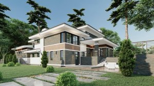 Шикарный коттедж на берегу озера