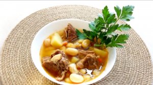 Вкусный мясной СУП с фасолью! Пошаговый рецепт!