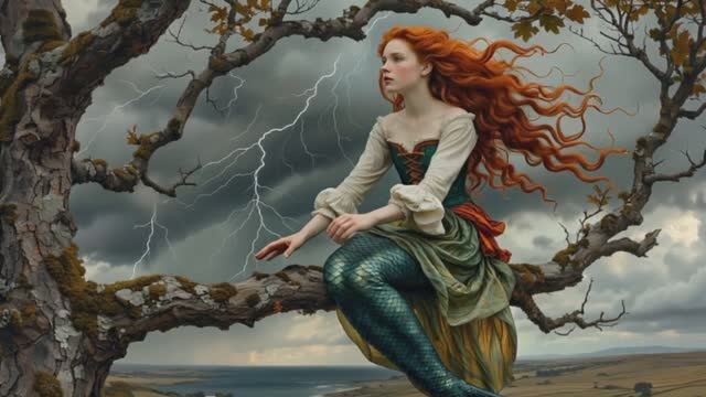 Русалка курит на ветвях... Музыкальный клип на стихи Андрея Субботина