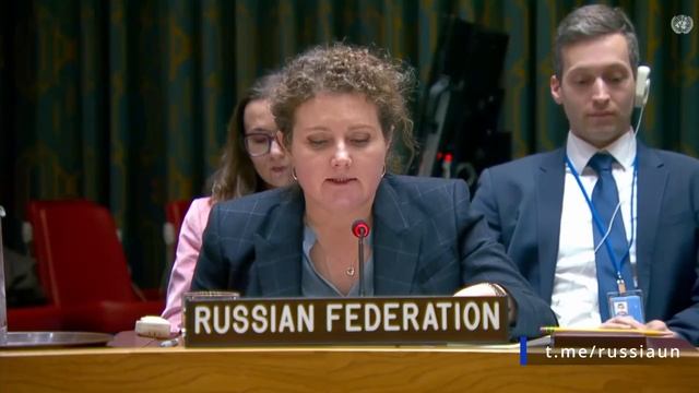 А.М.Евстигнеева в Совете Безопасности ООН по тематике «Молодежь, мир и безопасность» 12 декабря 2025