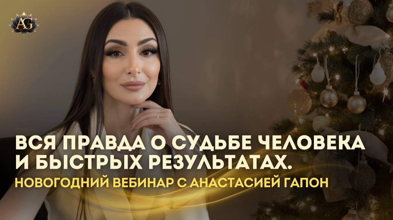 ВСЯ ПРАВДА О СУДЬБЕ ЧЕЛОВЕКА И БЫСТРЫХ РЕЗУЛЬТАТАХ. Новогодний вебинар с Анастасией Гапон