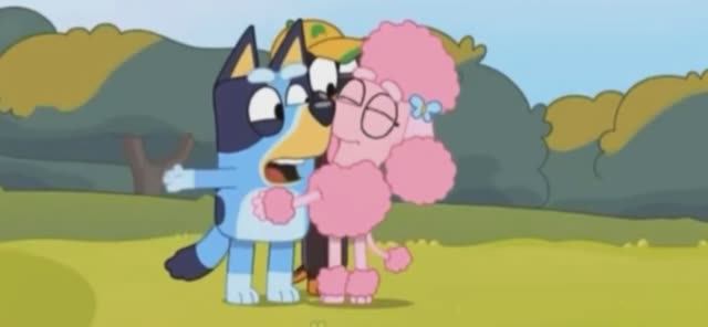 Мультик, Блуе, мама , папа, собачки