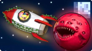 🚀ПОСТРОИЛИ БУНКЕР в РАКЕТЕ и УЛЕТЕЛИ с ЛУНА ПРОСНУЛАСЬ в МАЙНКРАФТ! НУБИК