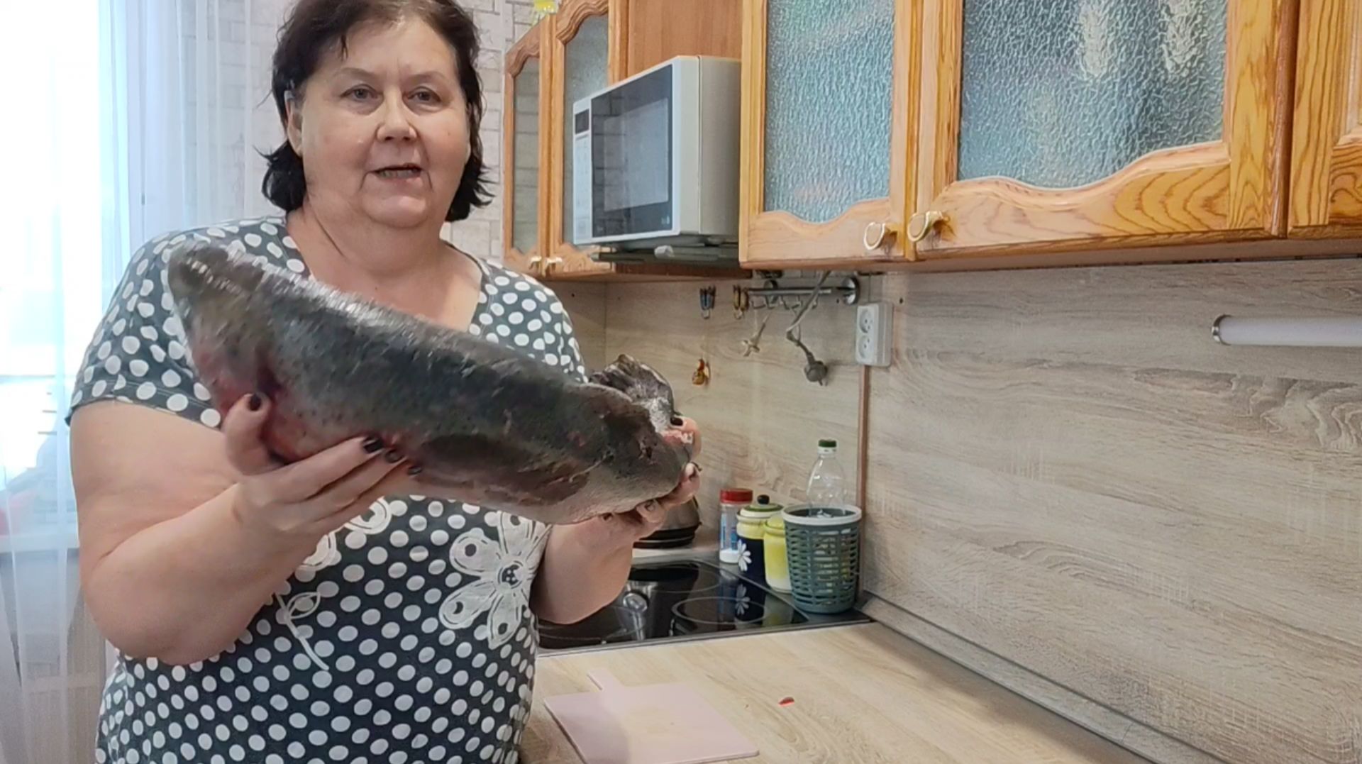 Ура, форель с икрой попалась.