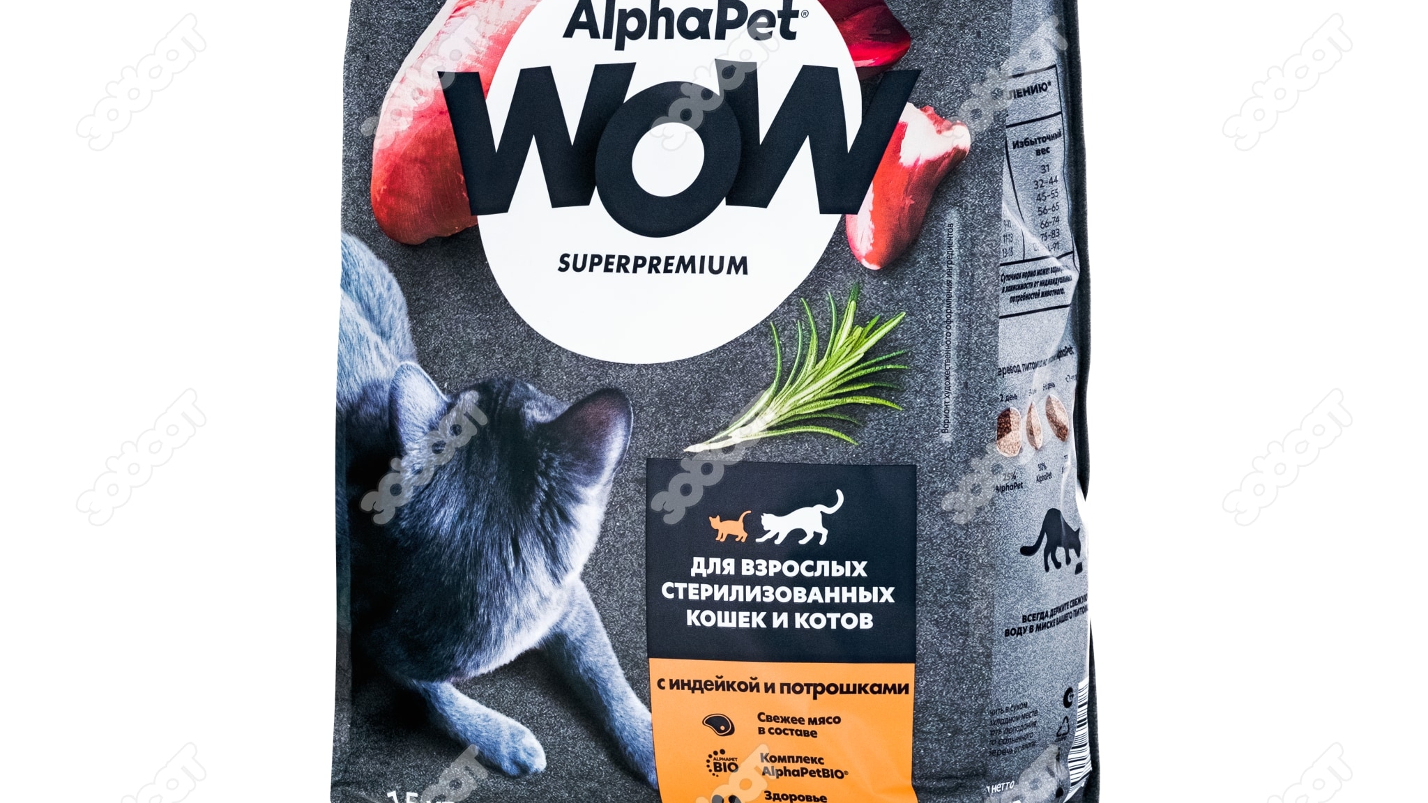 Обзор Alphapet индейка с потрошками кошки