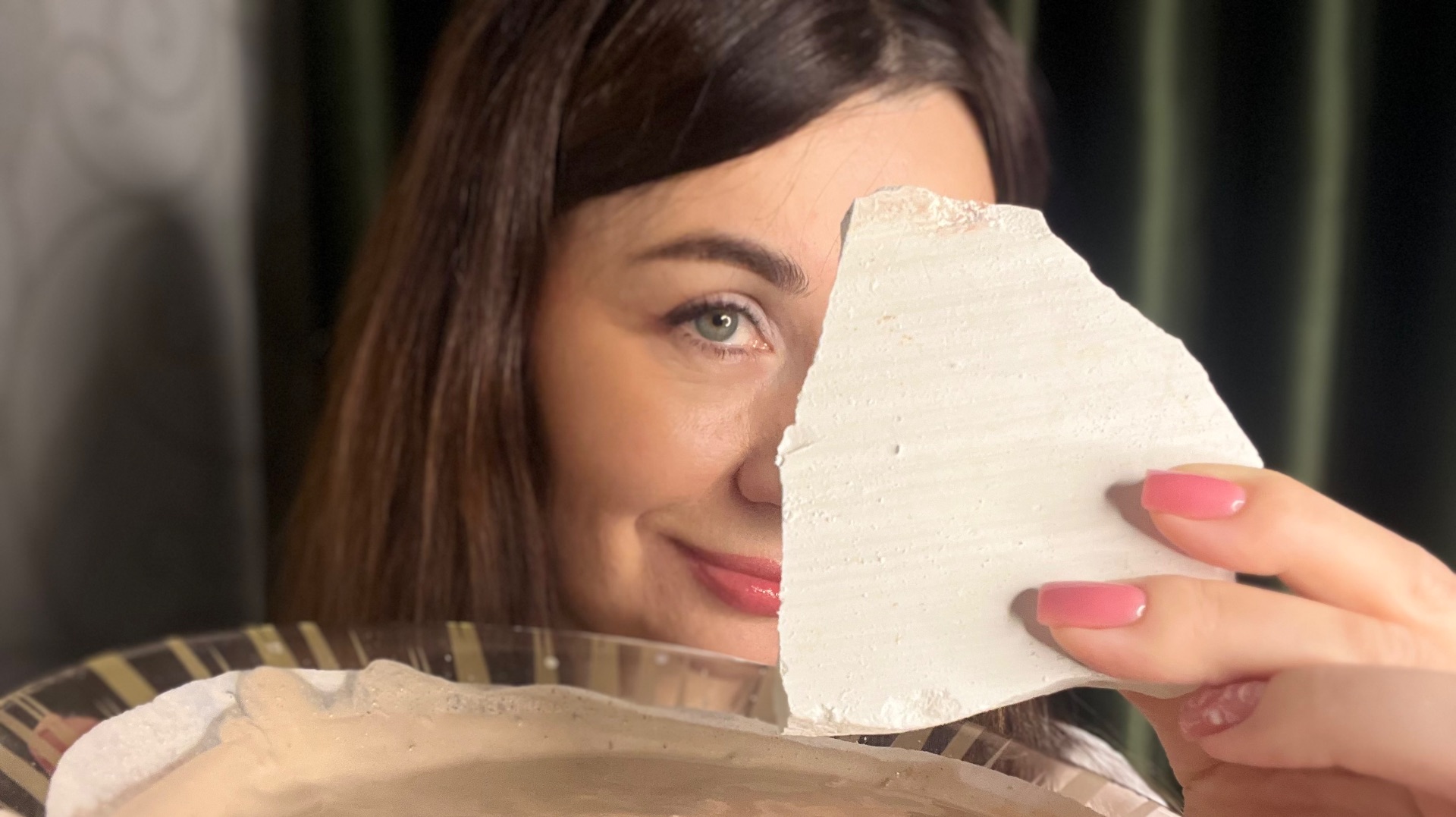 АСМР хруст Серый Жемчуг, мел от РБ, Акбулак, сливочная паста