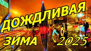 ДОЖДЛИВЫЙ ДЕКАБРЬ 2025. ЁЛКА У МЕТРО КАШИРСКАЯ.