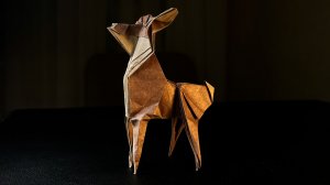 Оригами олень из бумаги - обучение | Как сделать из бумаги оленя оригами