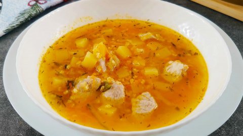 Необычный и очень вкусный суп с мясом