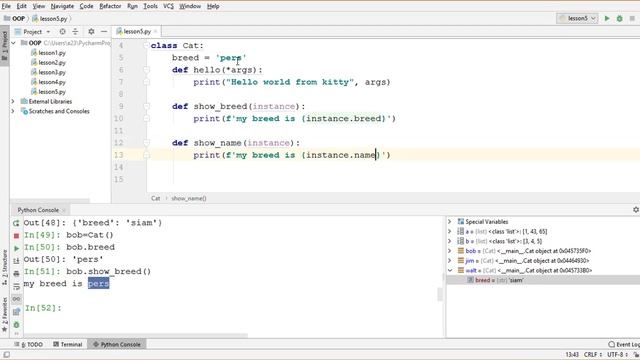 ООП 5 Методы экземпляра. Аргумент self. Объектно-ориентированное программирование в Python.