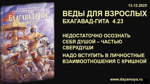 Веды для взрослых. Бхагавад-гита 4.23