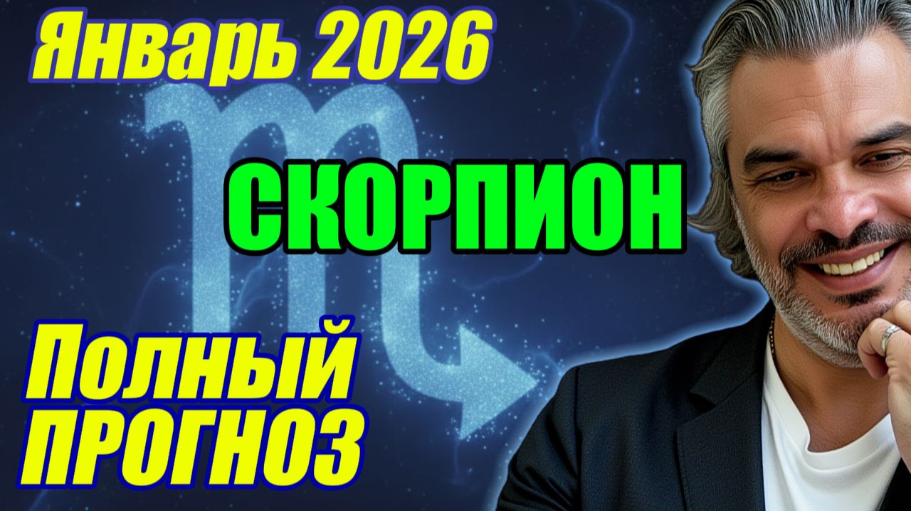 Гороскоп СКОРПИОН январь 2026 | ПОЛНЫЙ астропрогноз
