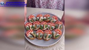 Праздничные бутерброды Мухоморы