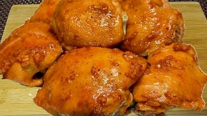 💥ПРОСТОЙ рецепт 🍗куриных бёдер с ХРУСТЯЩЕЙ КОРОЧКОЙ в духовке. ЛУЧШИЙ МАРИНАД для Курицы